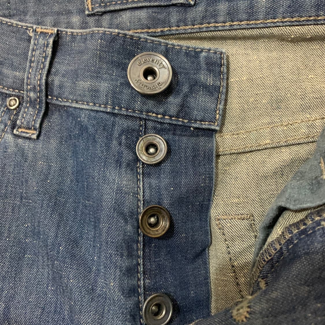 30인치 ELEVENTY 일레븐티 5포켓 워싱 스판 데님 청바지 상품이미지4