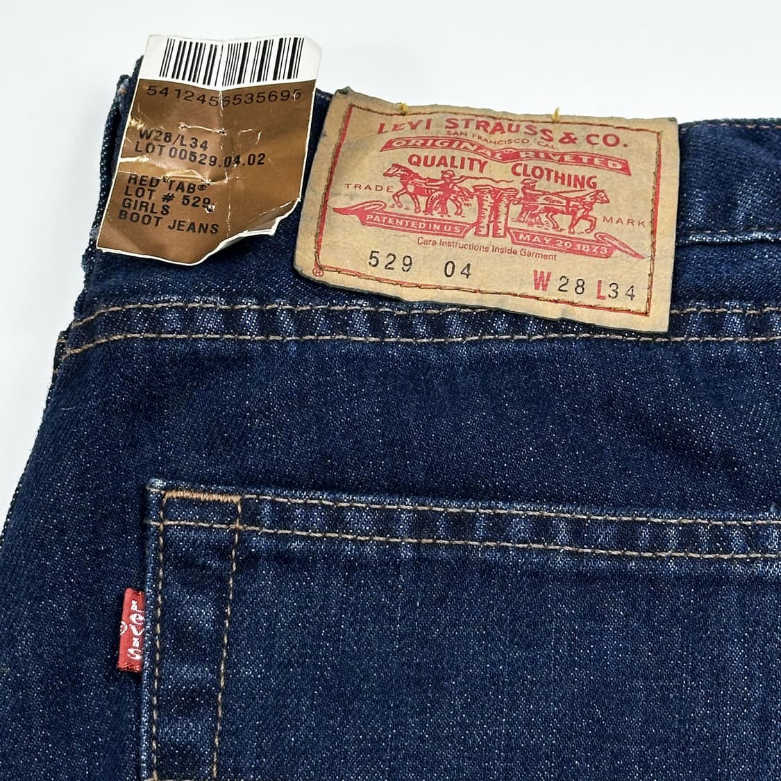 28 리바이스 529 여성 로우라이즈 진청 부츠컷 데님팬츠 상품이미지6