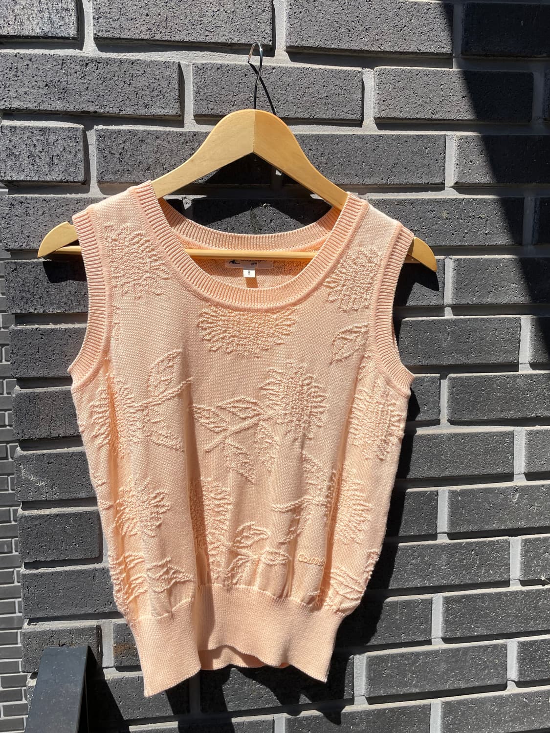 00s Courreges 꾸레쥬 로고 자수 슬리브리스 상품이미지6