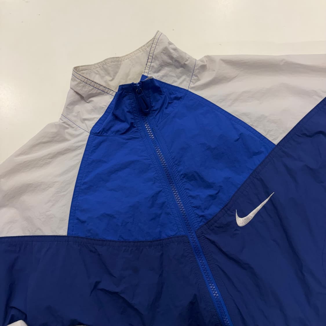 [M] 나이키 리이슈 빅로고 바람막이 블루 / 화이트 B493 상품이미지3
