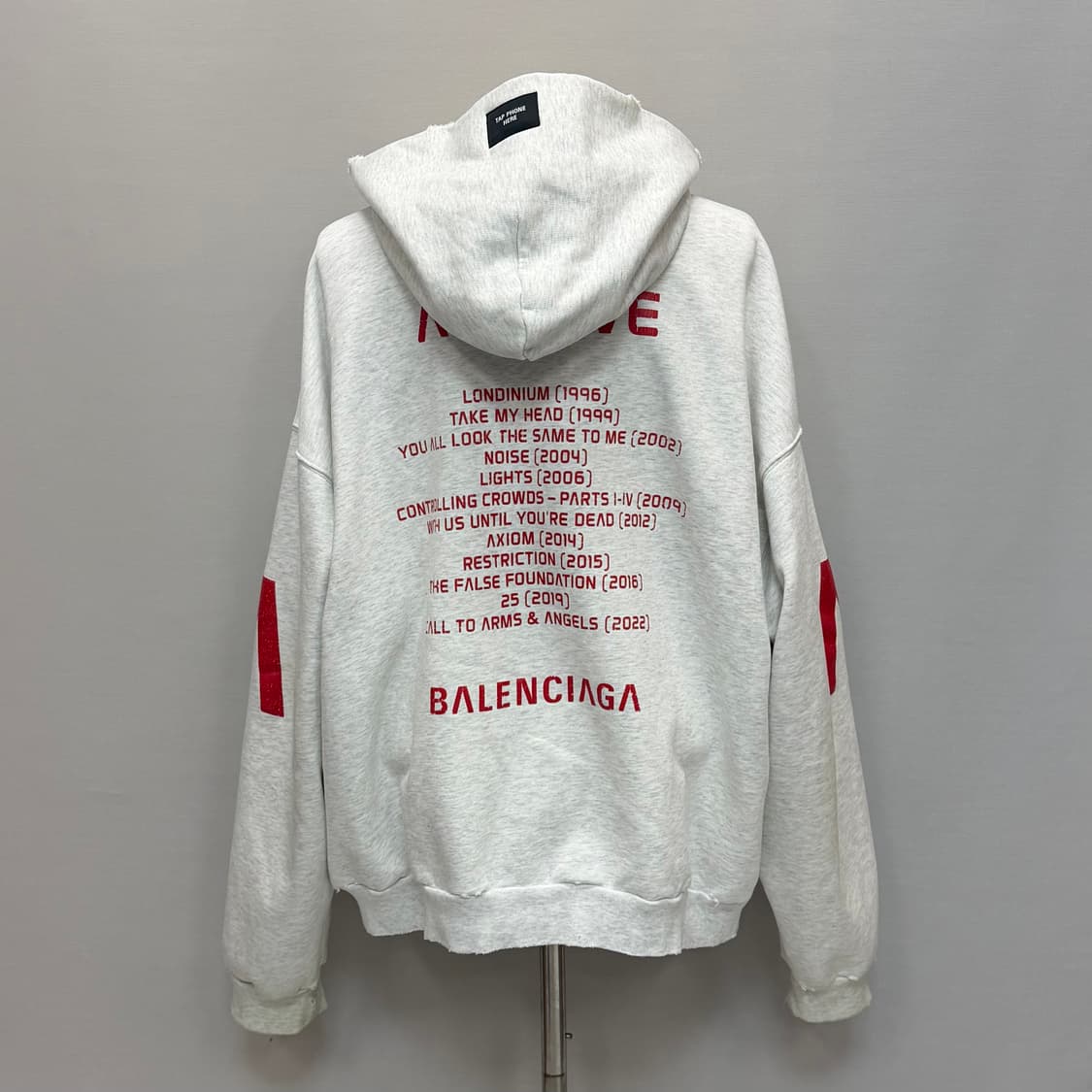 발렌시아가 뮤직 아카이브 시리즈 커넥티드 후드집업 ( 110~115 ) 상품이미지2