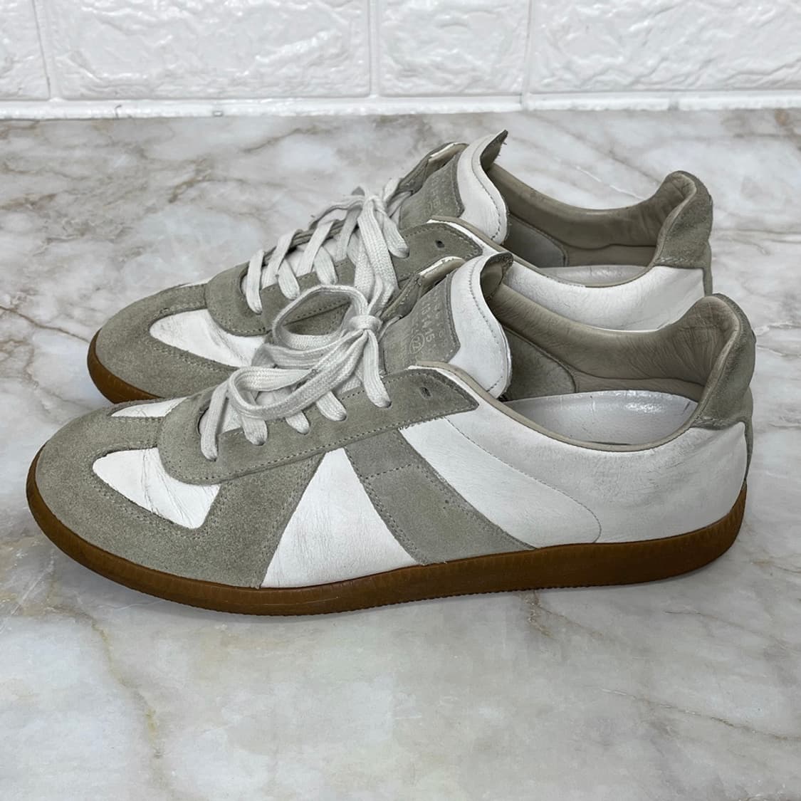 메종 마르지엘라 GAT 스니커즈 41 그레이 화이트 상품이미지3