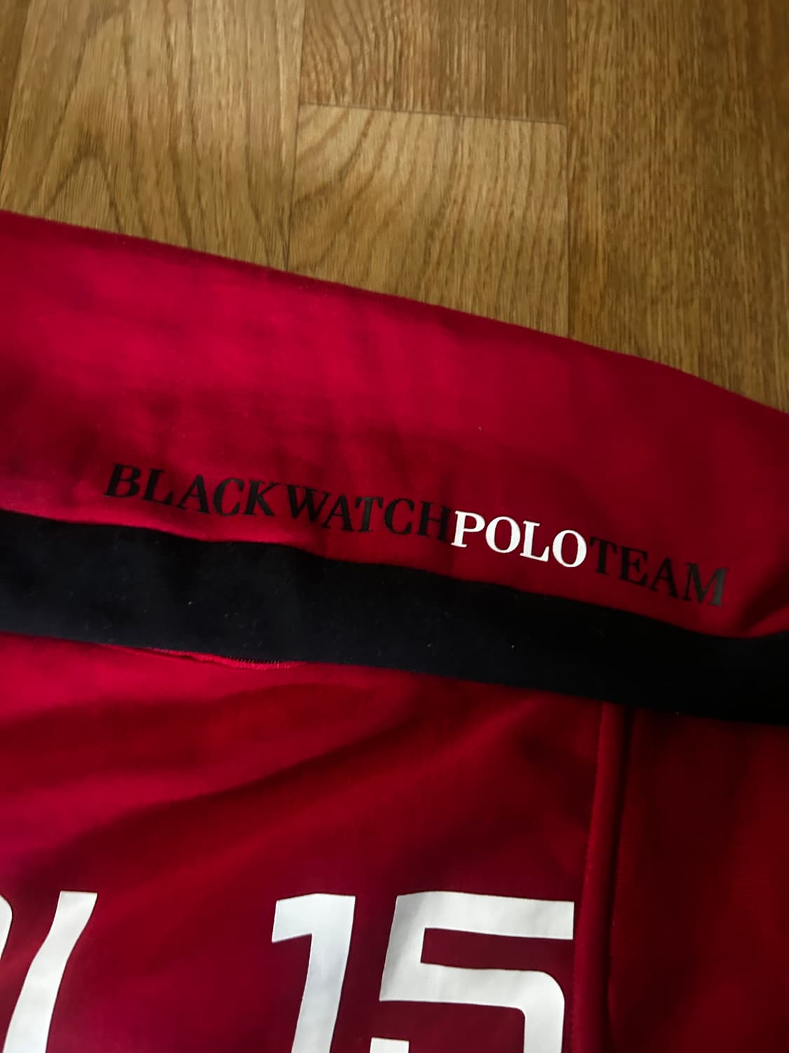 (유일매물) 정품 폴로 치프키프 블랙와치 레이싱 레드 져지 상품이미지2