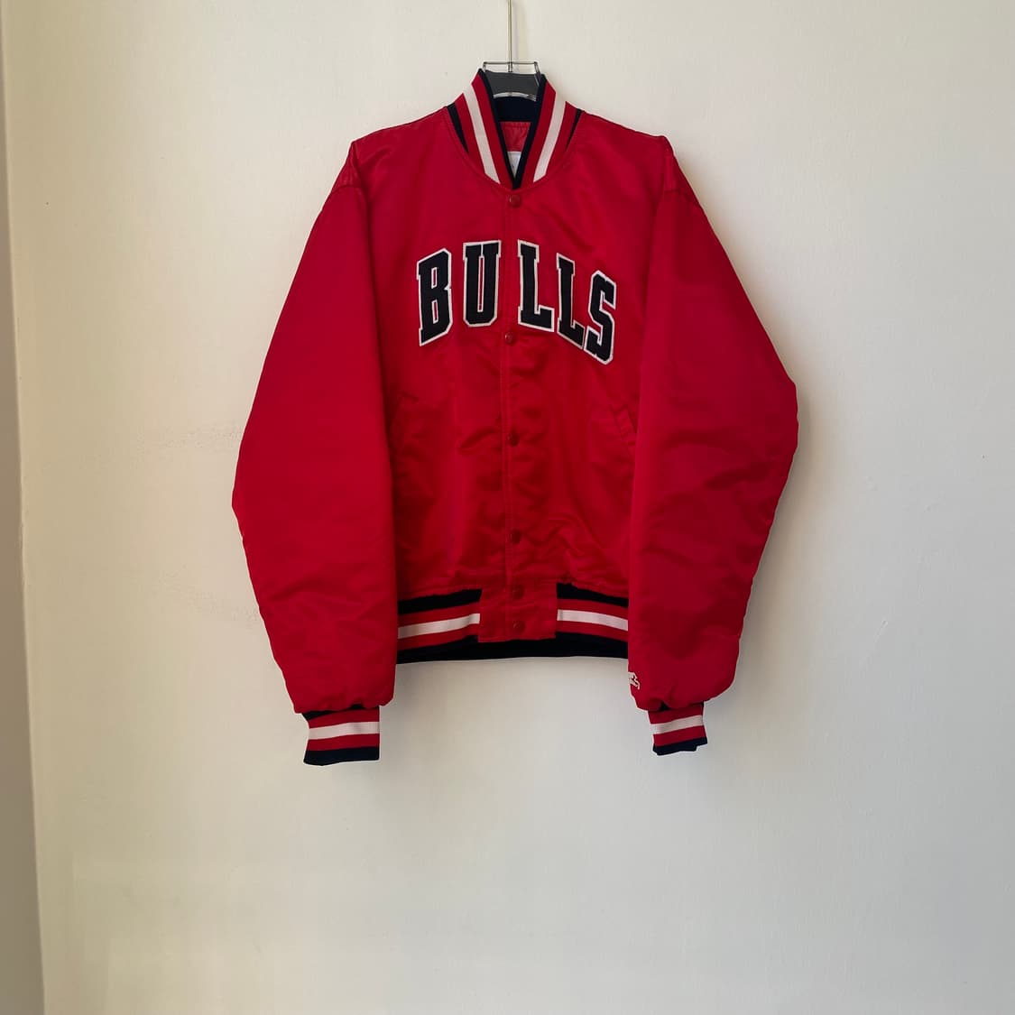 🌊80s 스타터 시카고불스 satin stadium jumper 상품이미지2