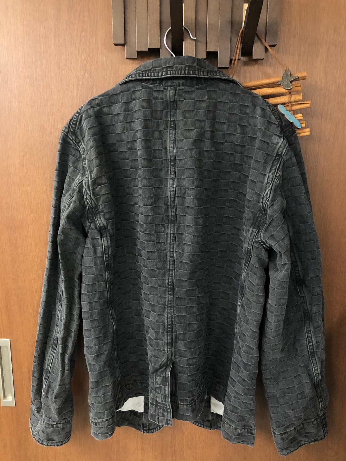 Issey miyake (plantation) 체크 데님 블레이저 상품이미지7