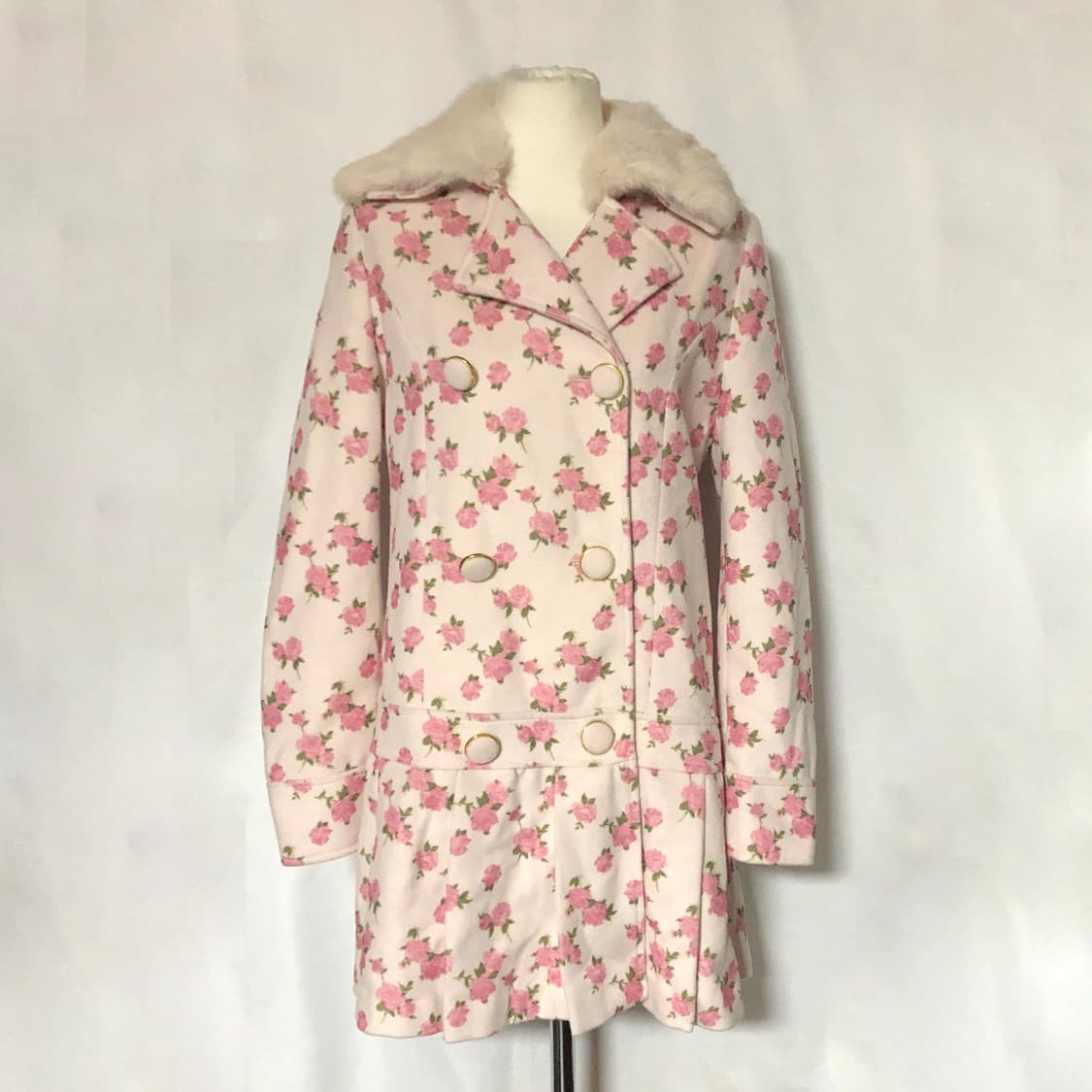 디어리 꽃무늬 코트 핑크 플로랄 deary 상품이미지5