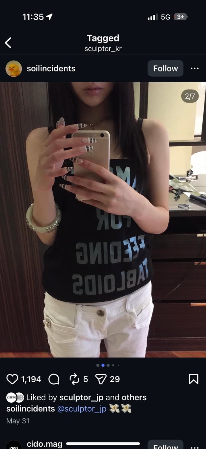 새상품스컬프터 tabloids tube top black 상품이미지4