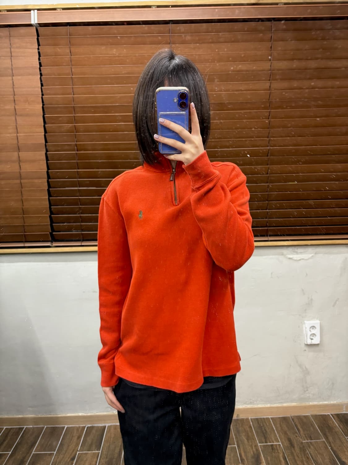 폴로 랄프로렌 코튼 반집업 니트 상품이미지5