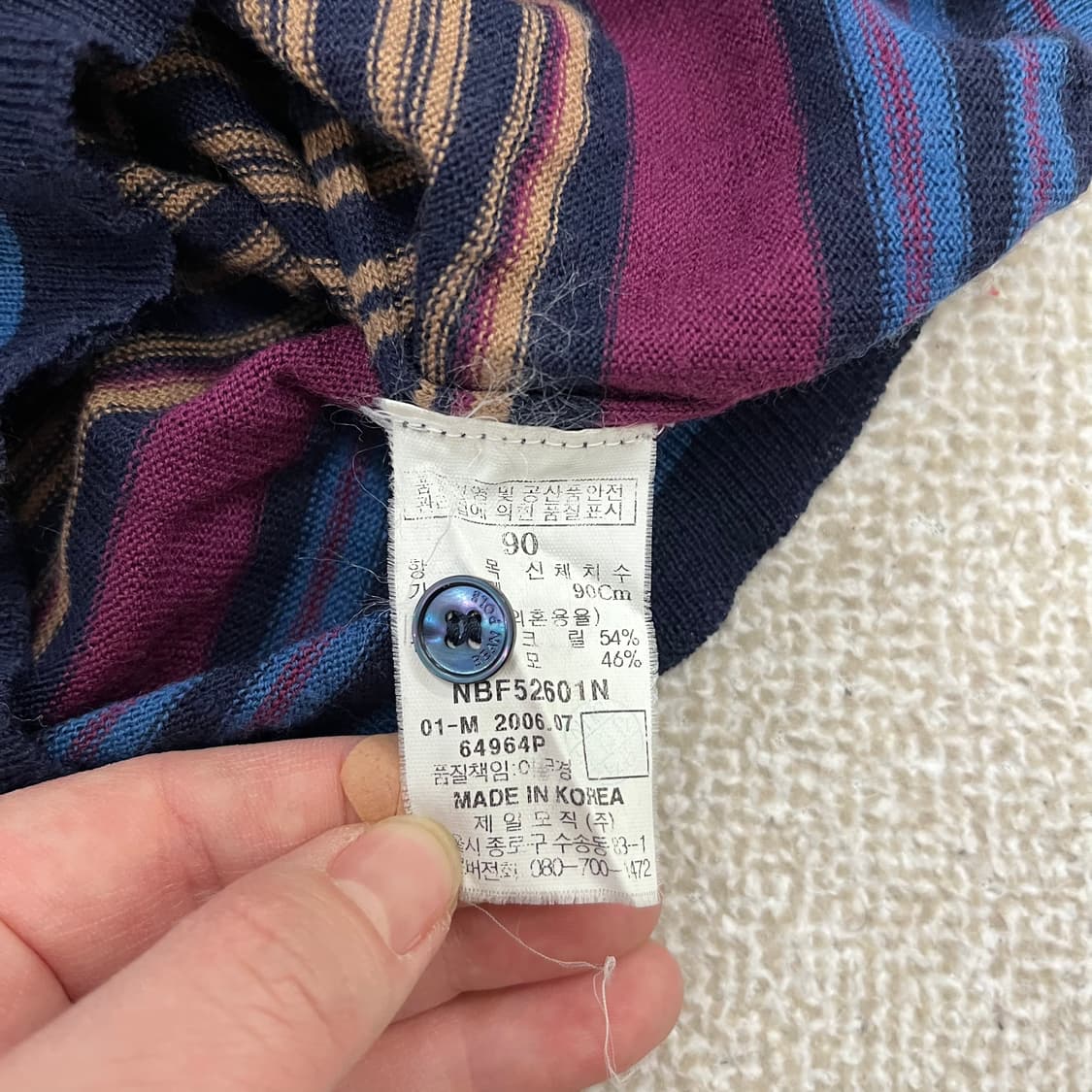 90 빈폴 여성 니트 폴로 셔츠 0225M2 상품이미지3