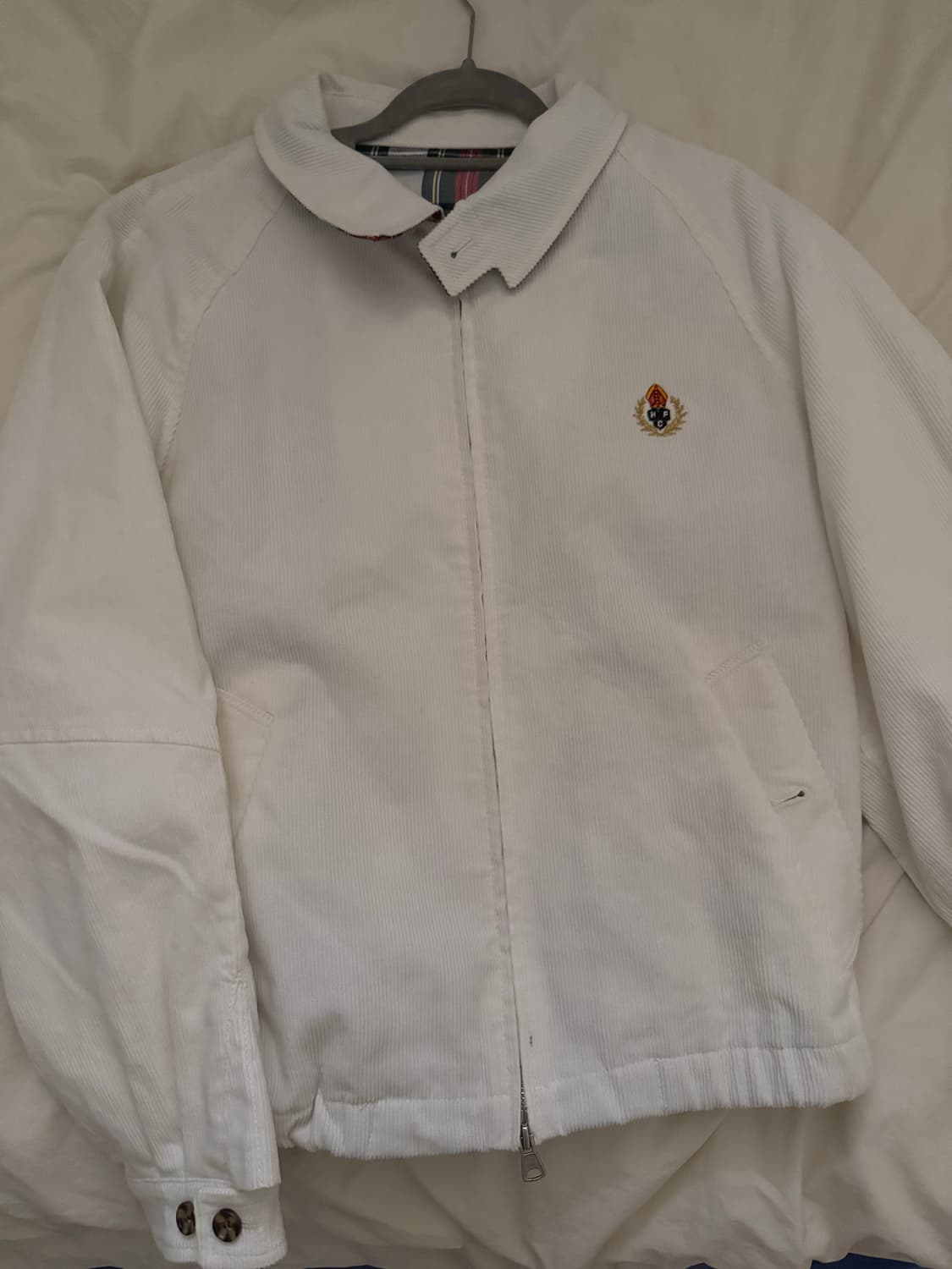 헤리티지플로스 코듀로이 블루종 화이트 s 상품이미지2