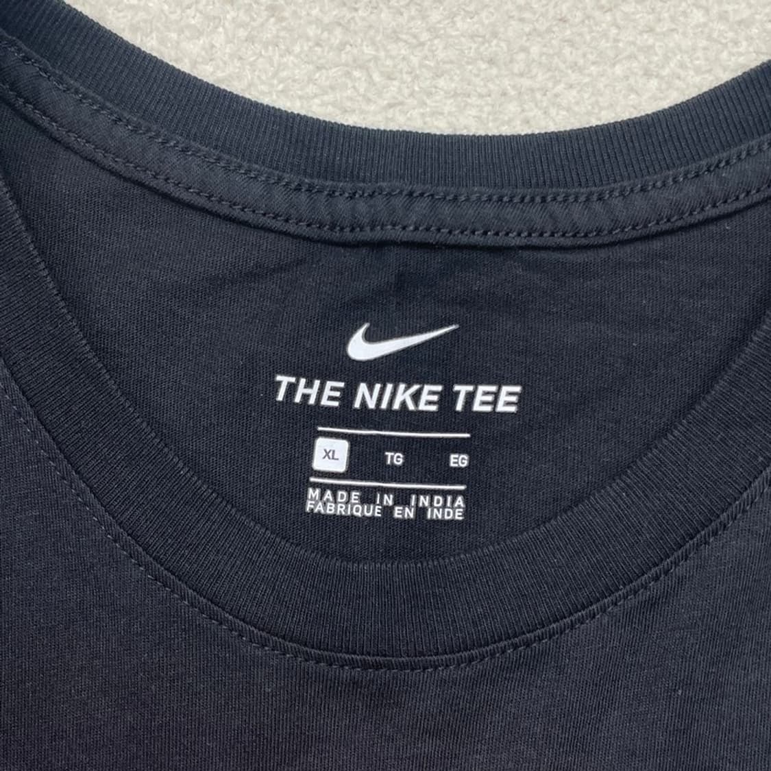 NIKE 빅로고 반팔티 블랙 XL(105) 상품이미지3