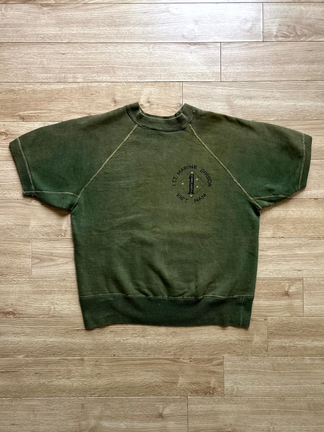 Rare 60's 베트남 전 1st Marine Div. 스웻셔츠 상품이미지1