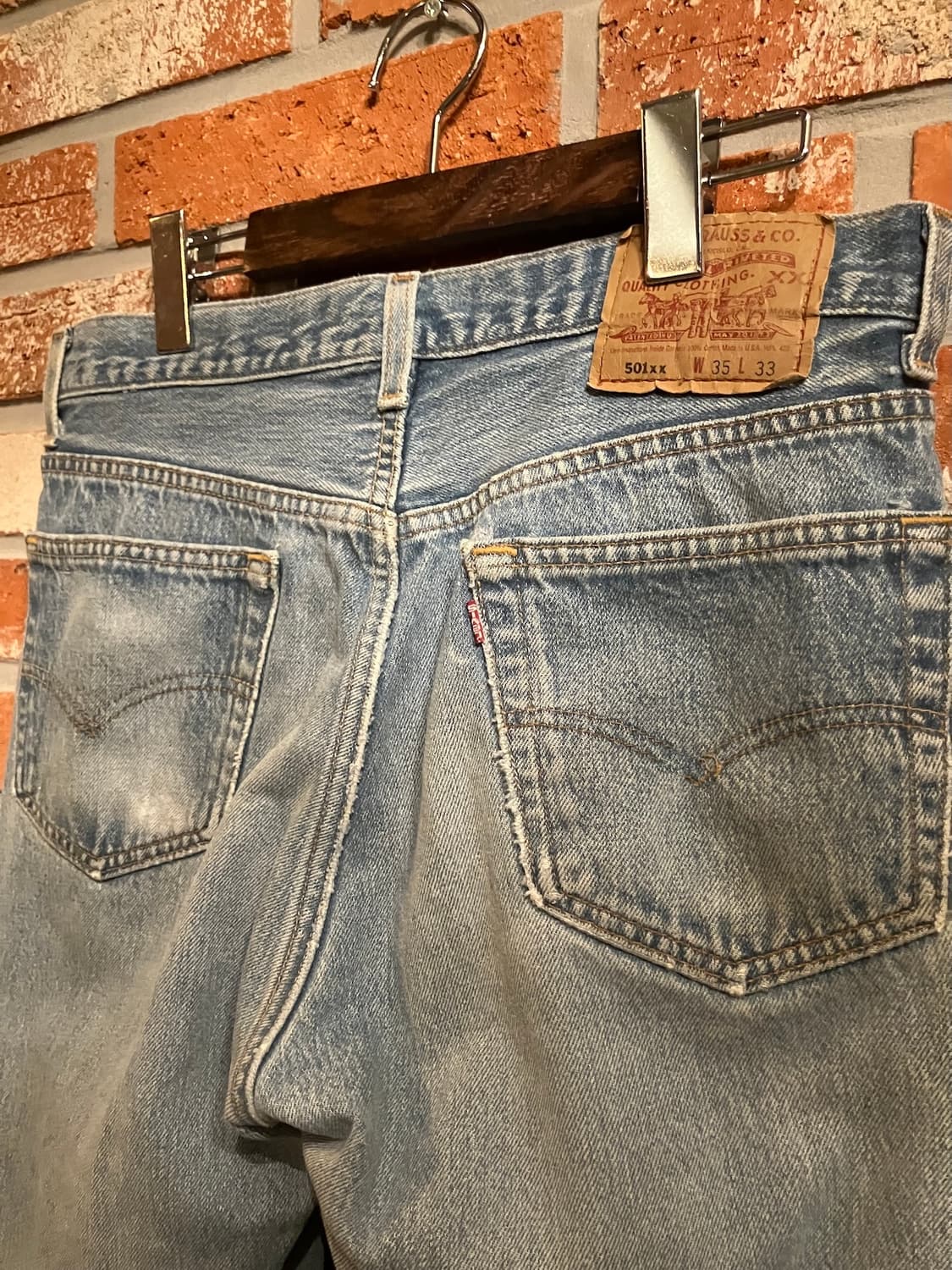 90s USA 빈티지 리바이스 501xx 0000 데님 팬츠 상품이미지6