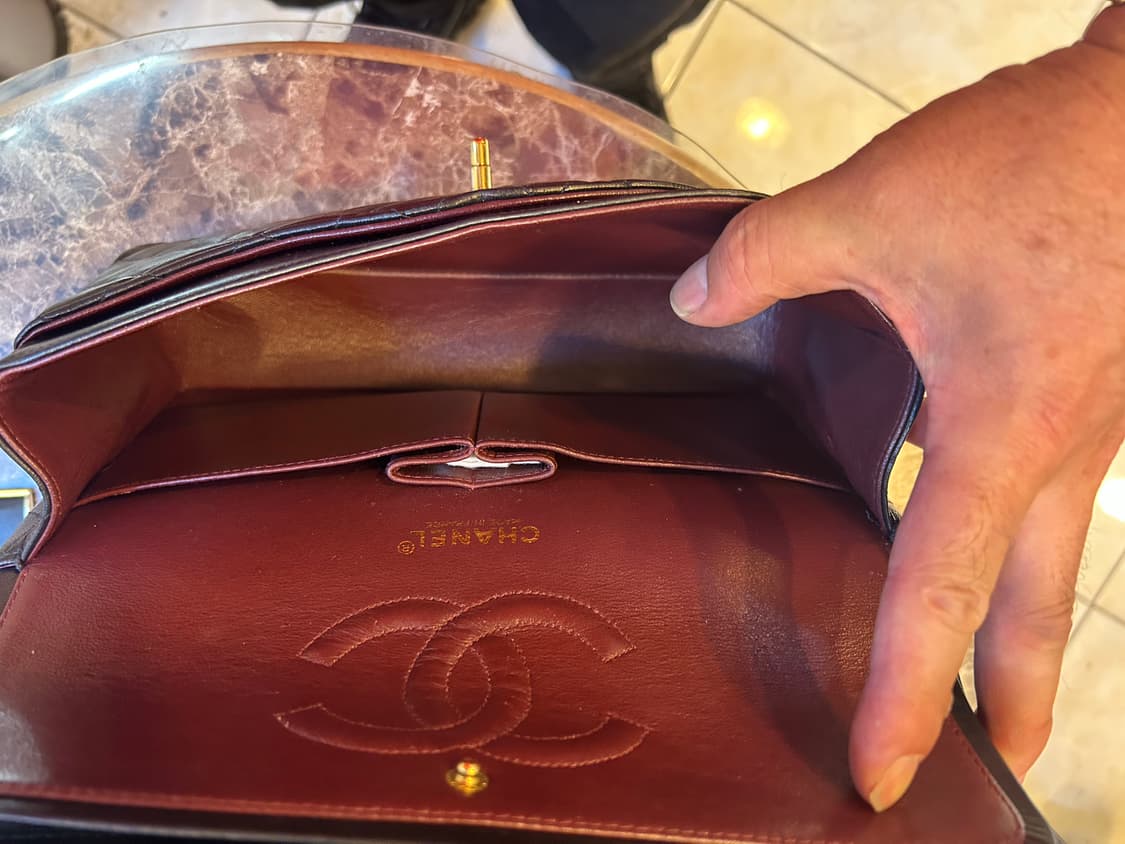 정품 샤넬 빈티지 램스킨 클래식 백 팝니다 상품이미지7