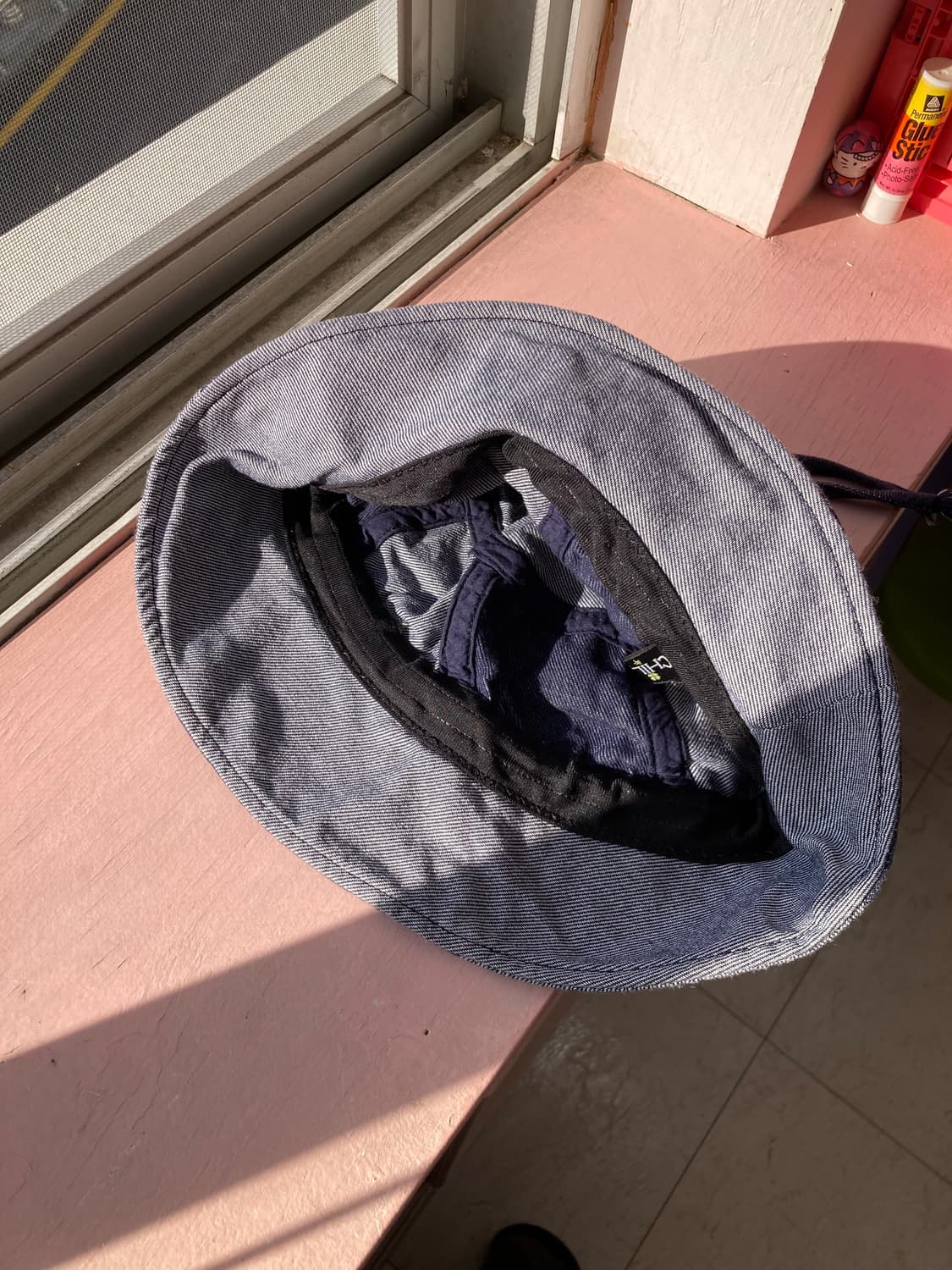  배색 데님 버킷햇 상품이미지3