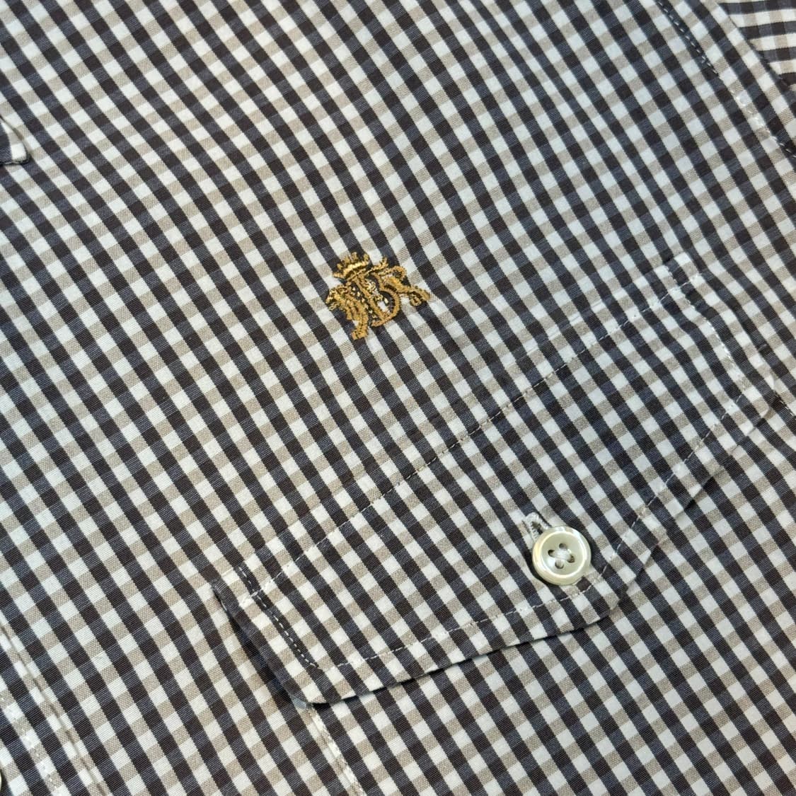 L) 바라쿠타 깅엄체크 반팔 셔츠 상품이미지4