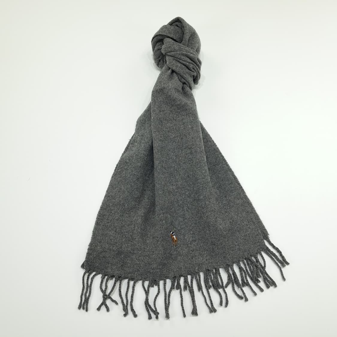 MX206 폴로 랄프로렌 그레이 울 목도리 머플러 상품이미지1
