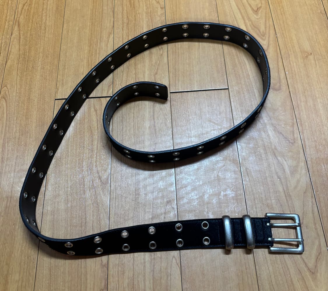 MJD x Kamien 더블 홀 벨트 블랙 상품이미지2