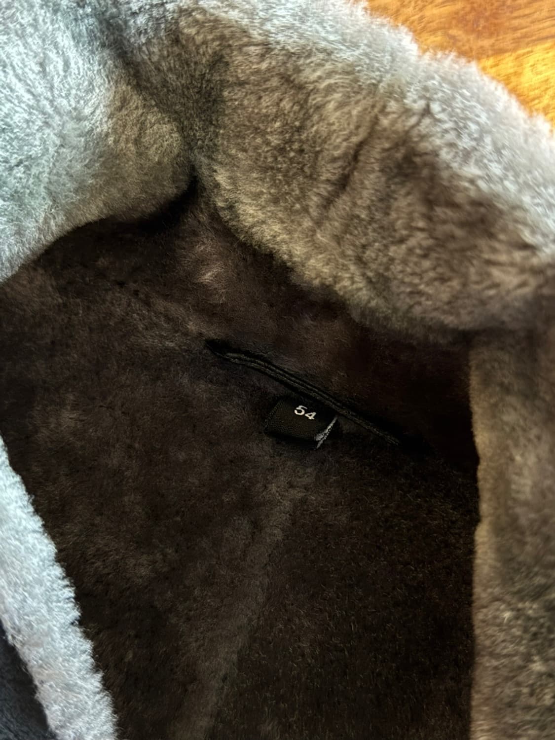 아르마니 꼴레지오니 시어링 램스킨 레더 코트 100~105 상품이미지4