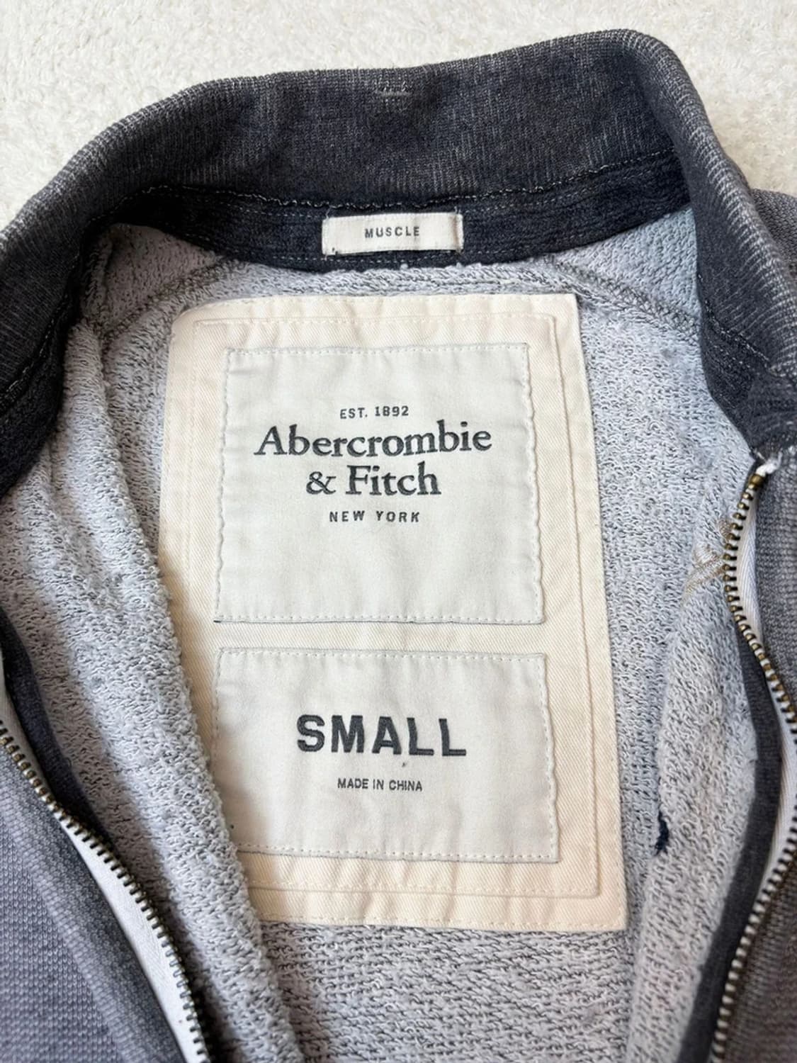 아베크롬비 00's Y2K 피그먼트 코튼 집업 A1626 상품이미지7