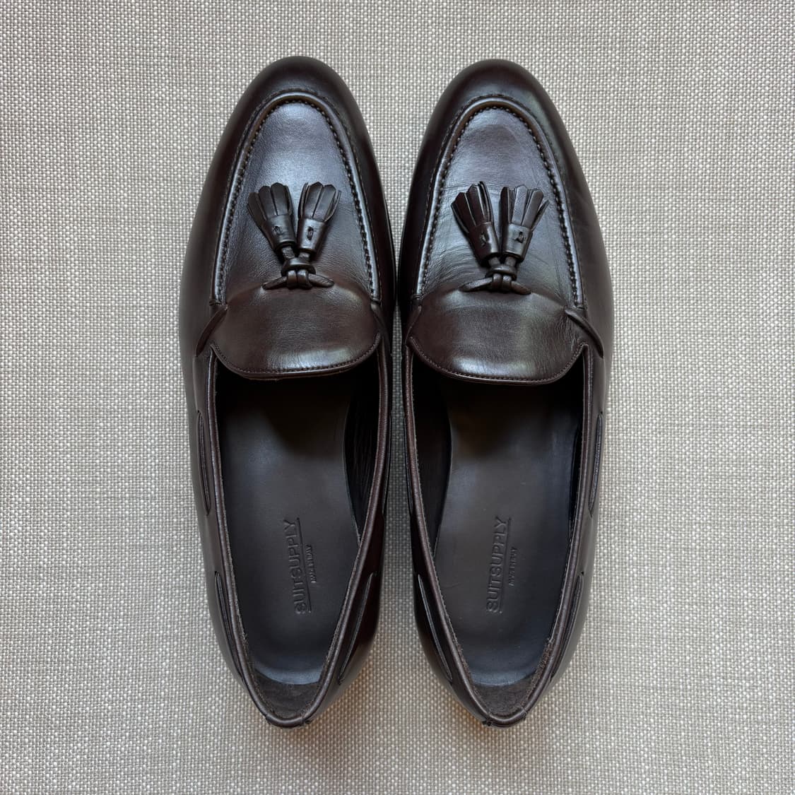 (EU41) Italy SUITSUPPLY 다크 브라운 태슬 로퍼 상품이미지8