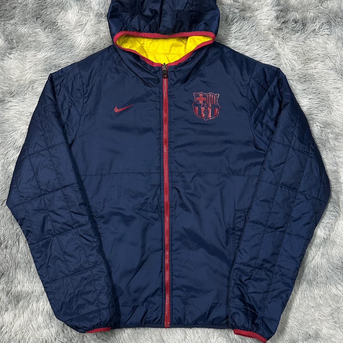 나이키 바르셀로나 양면 패딩 후드점퍼 s 상품이미지1