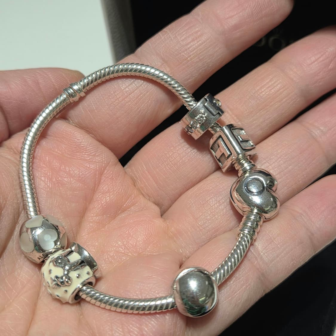 PANDORA 판도라 정품 스네이크 하트클라솝 세트판매 체인팔찌 실버팔찌 상품이미지8