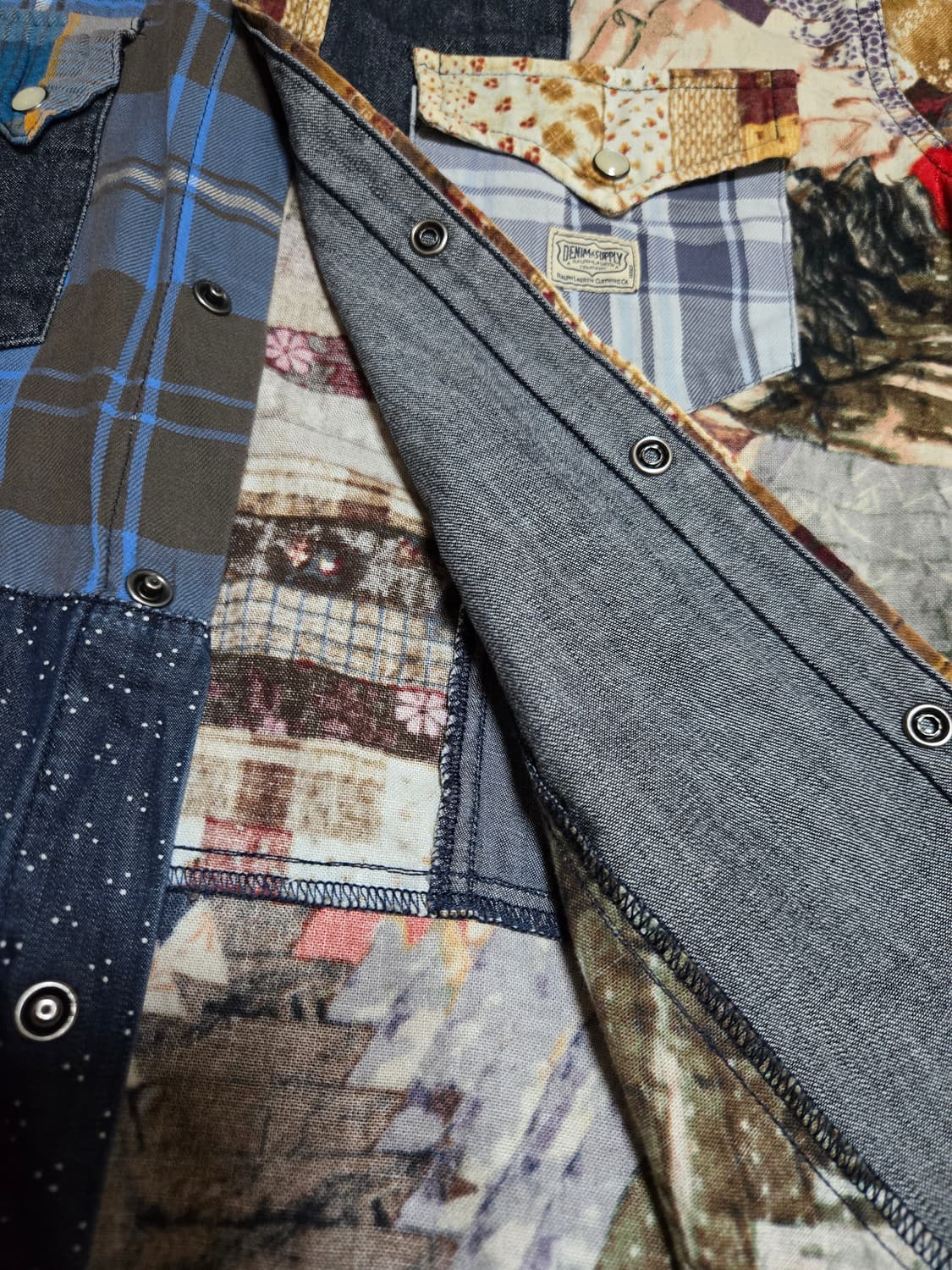 폴로 랄프로렌 데님앤서플라이 패치워크 웨스턴 셔츠 상품이미지6