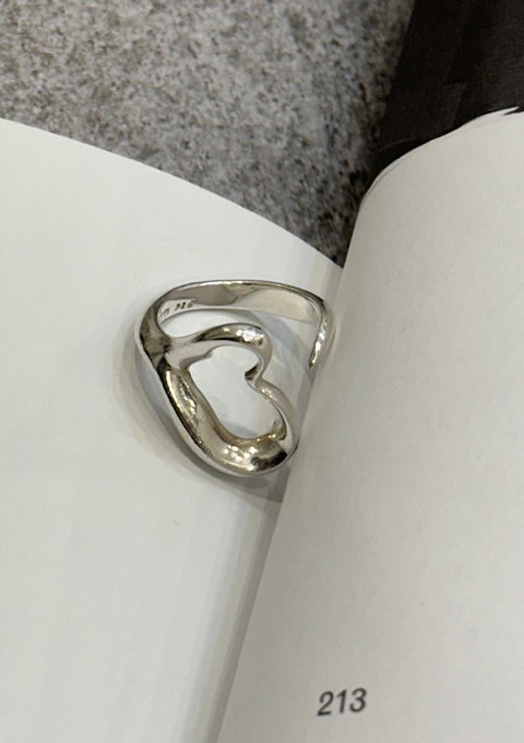 Tiffany&Co Heart 925silver rin 상품이미지5