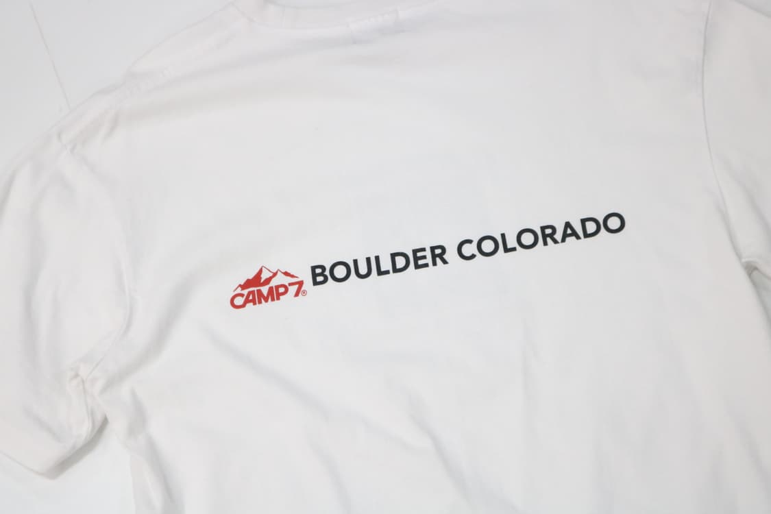 CAMP7 캠프7 볼더 콜로라도 박스로고 화이트 반팔 티셔츠 (M) 상품이미지7