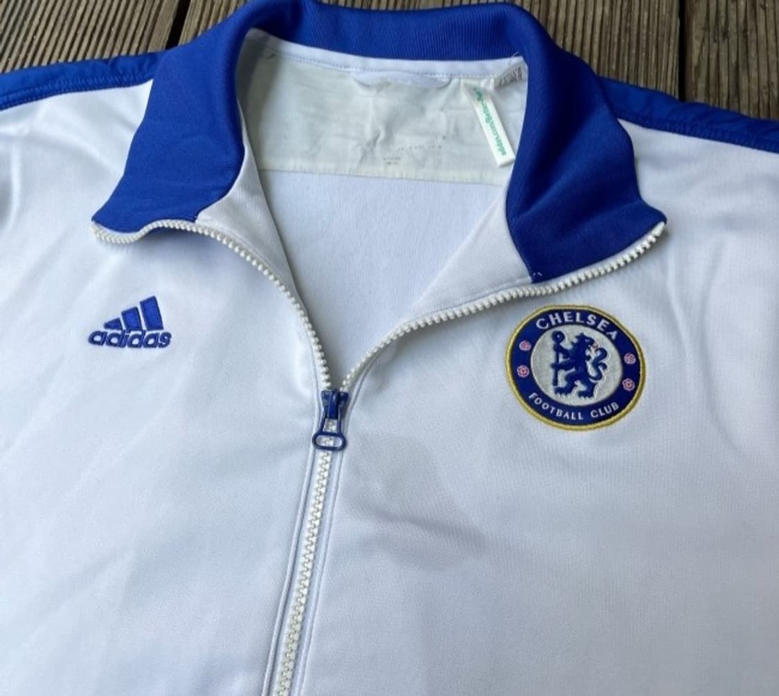 아디다스 첼시 화이트 블루 트랙탑 져지집업 100~105 상품이미지2