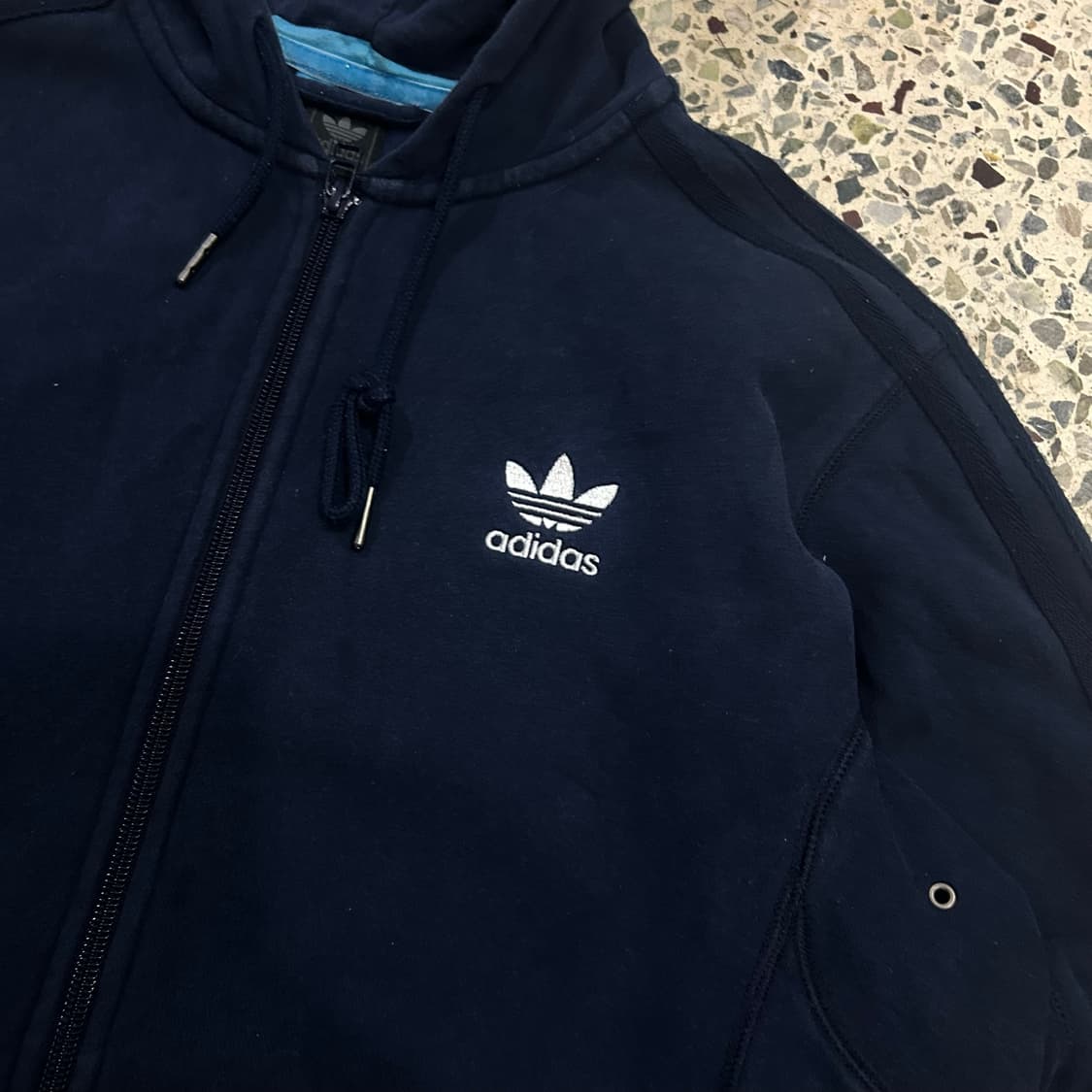아디다스(ADIDAS) 파이어버드 네이비 후드집업 상품이미지4