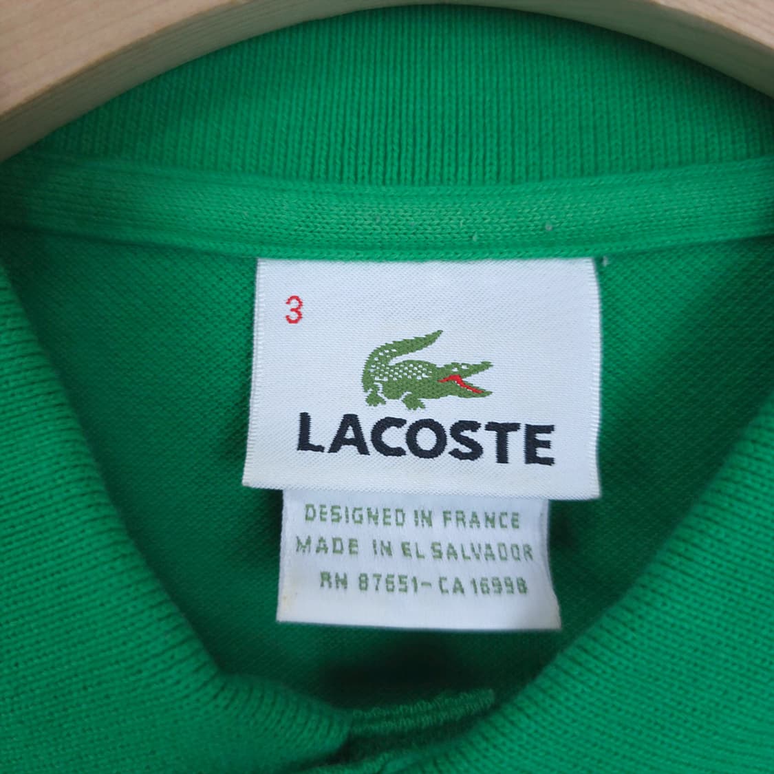 남성 라코스테 LACOSTE 클래식 피케 폴로셔츠 그린 3 상품이미지5