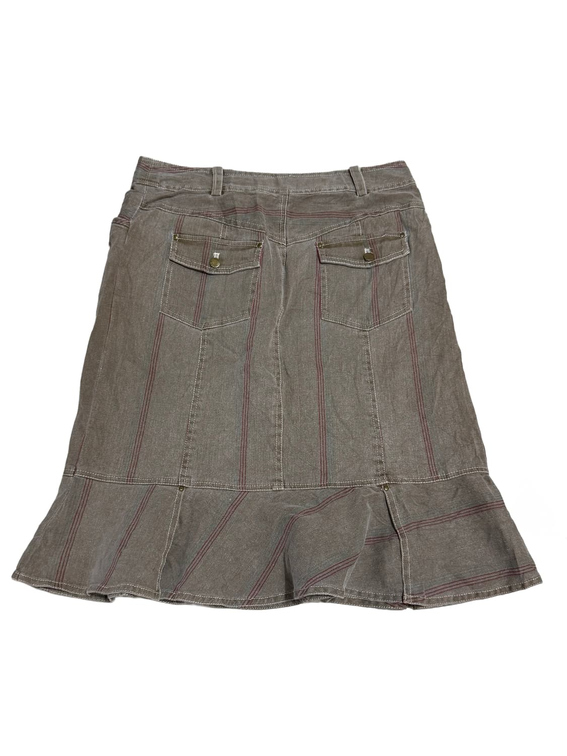 빈티지 브라운 데님 스커트 상품이미지2