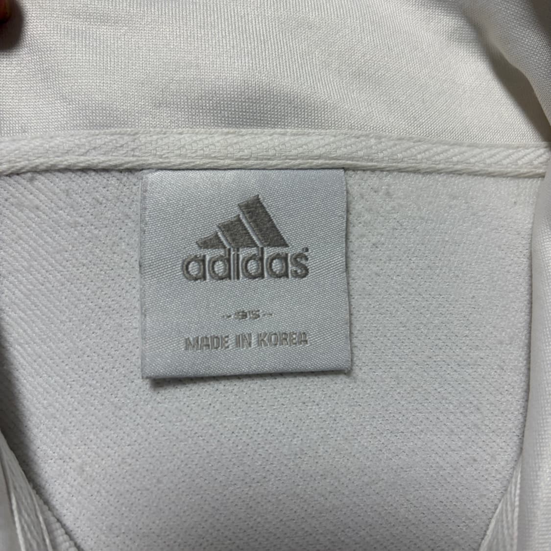 W)아디다스 에센셜 3S 트랙탑 화이트 져지 상품이미지4