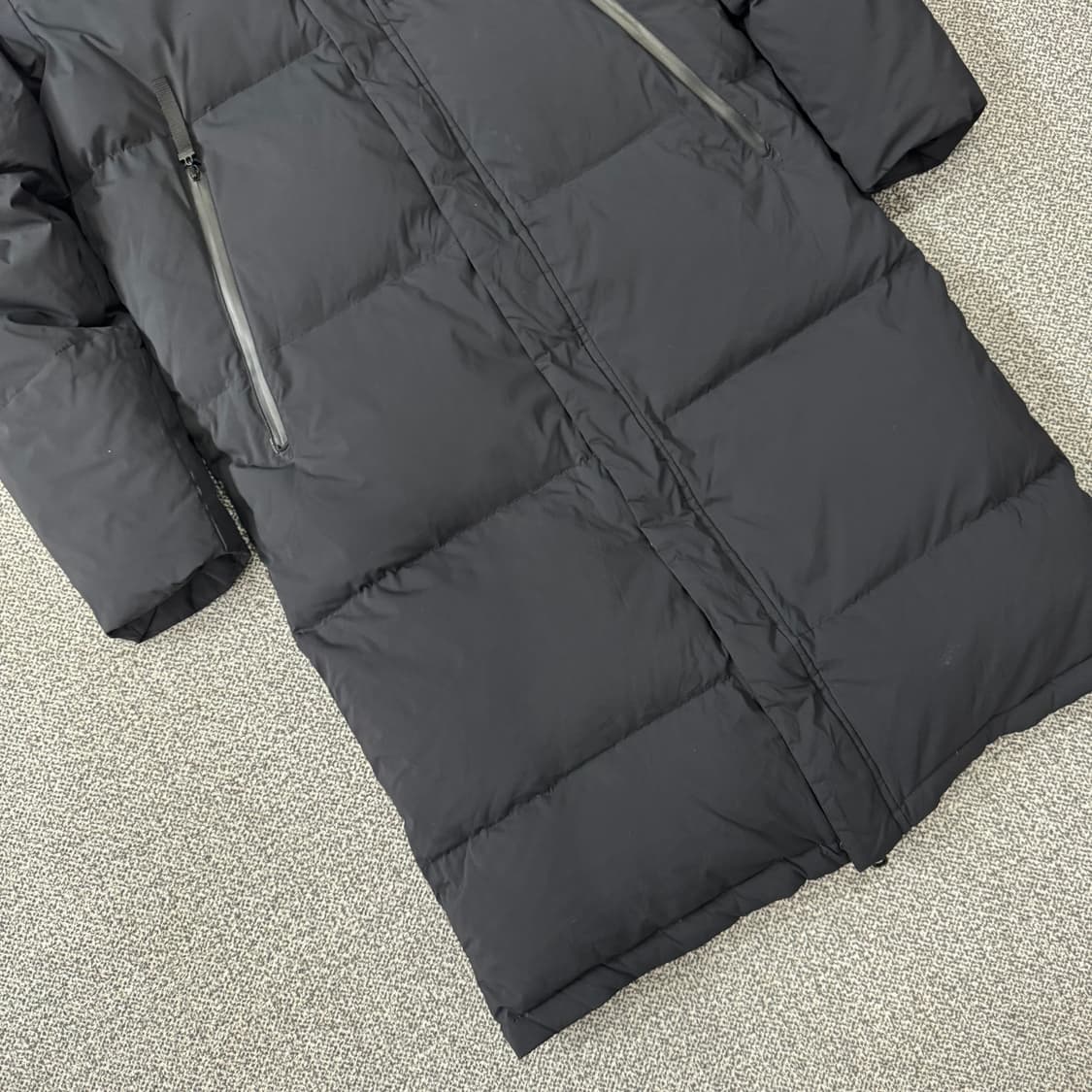 언더아머/다운 블랙 롱 패딩 점퍼 공용 상품이미지4
