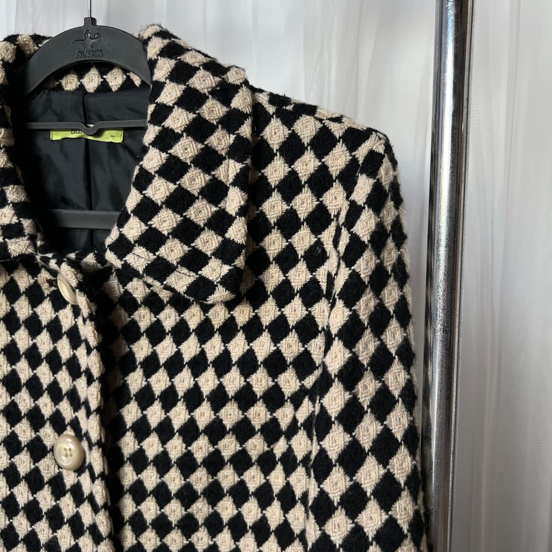 다이아몬드 패턴 벨트 코트자켓 상품이미지8