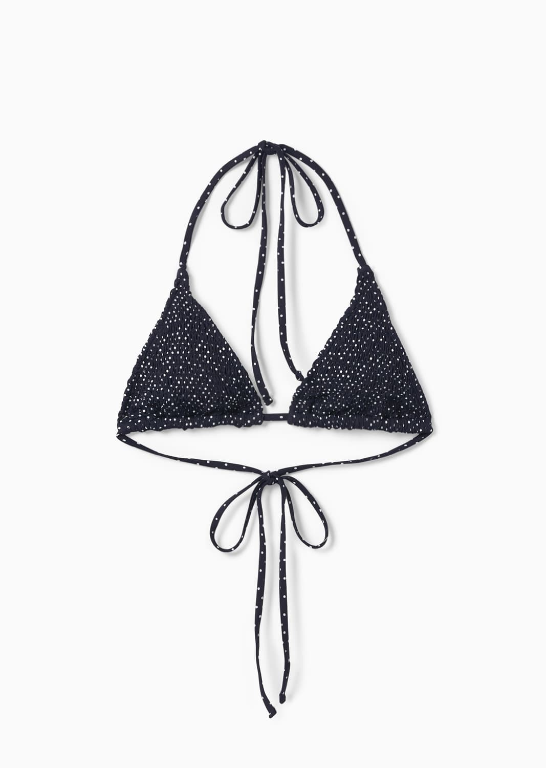 에스이오 SMOCKED DOT TRIANGLE BIKINI SET 상품이미지1
