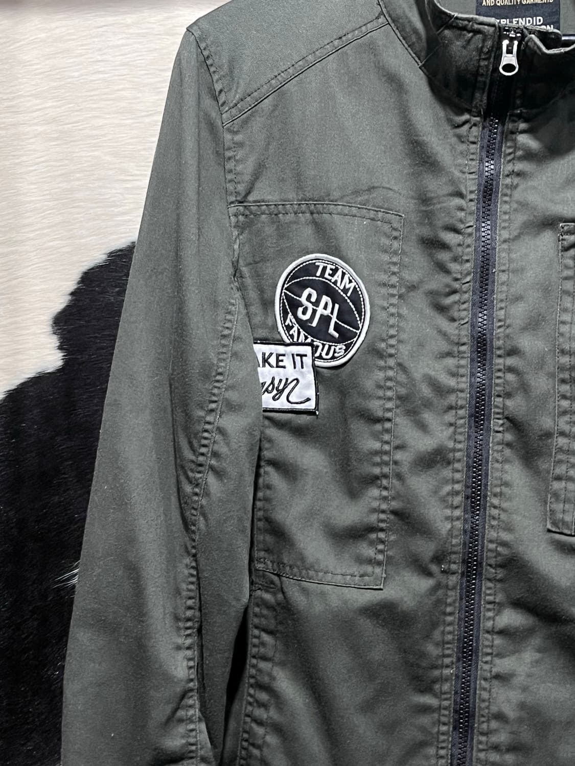 Y2K 무드 카키 자켓 상품이미지3