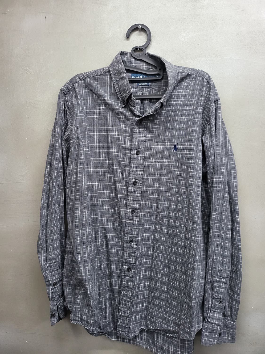 폴로 랄프로렌 체크여름 긴팔 셔츠L가슴60기장75 상품이미지1