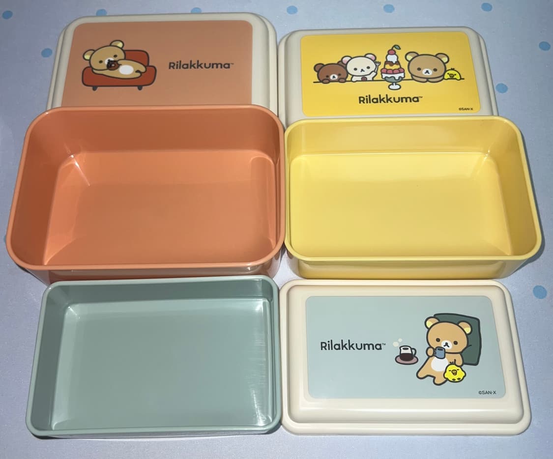 [단순보관] 산엑스 리락쿠마 중첩 푹신한 점심 도시락통 상품이미지3