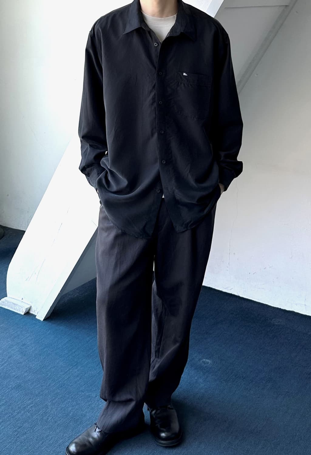 Silky fabric design blouse shirt 상품이미지10