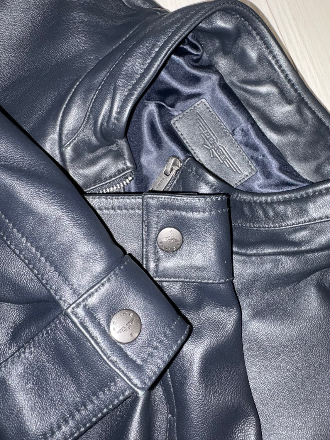 Police 양가죽 라이더 자켓 상품이미지1