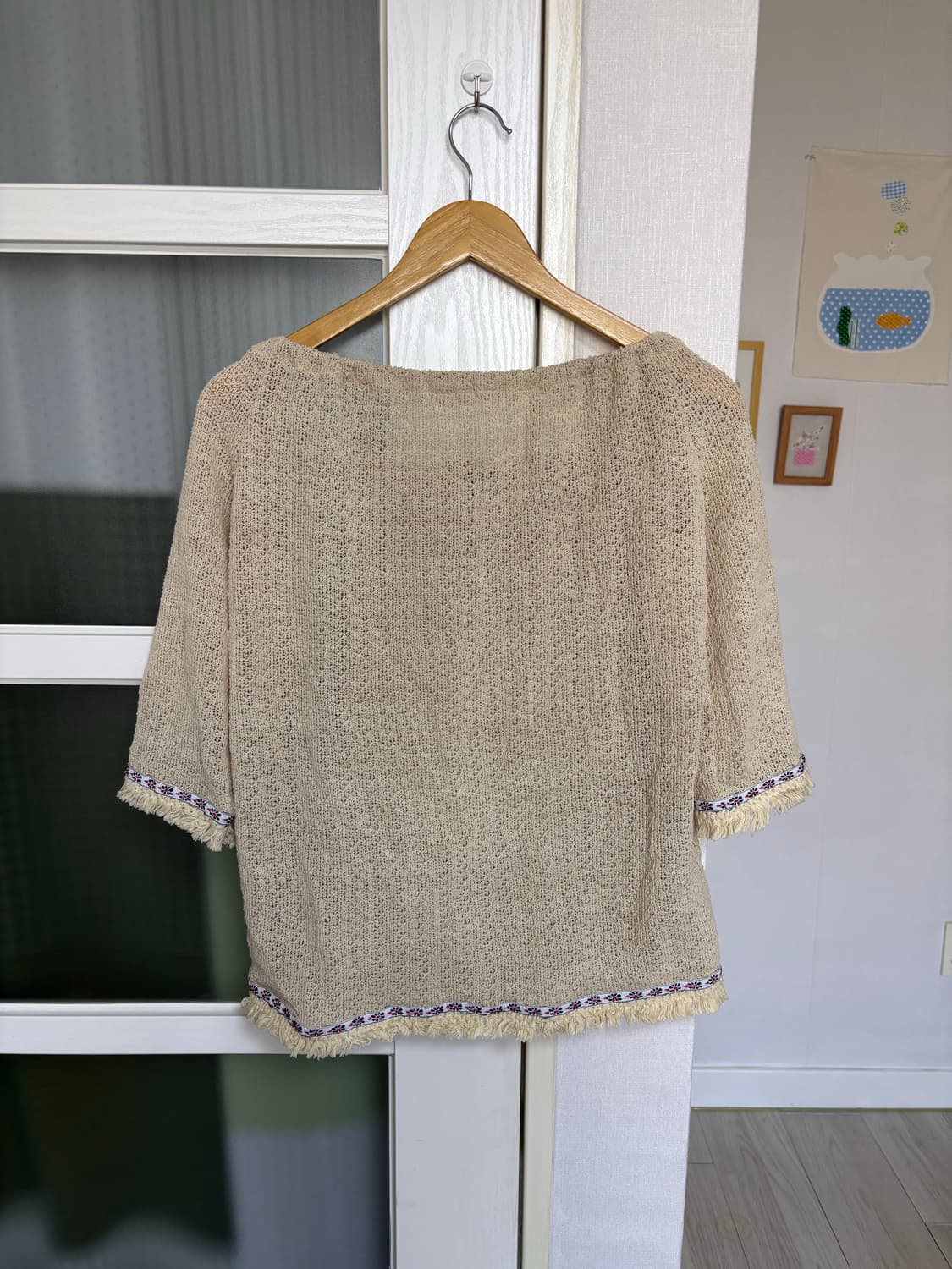 연베이지 히피 블라우스 상품이미지4