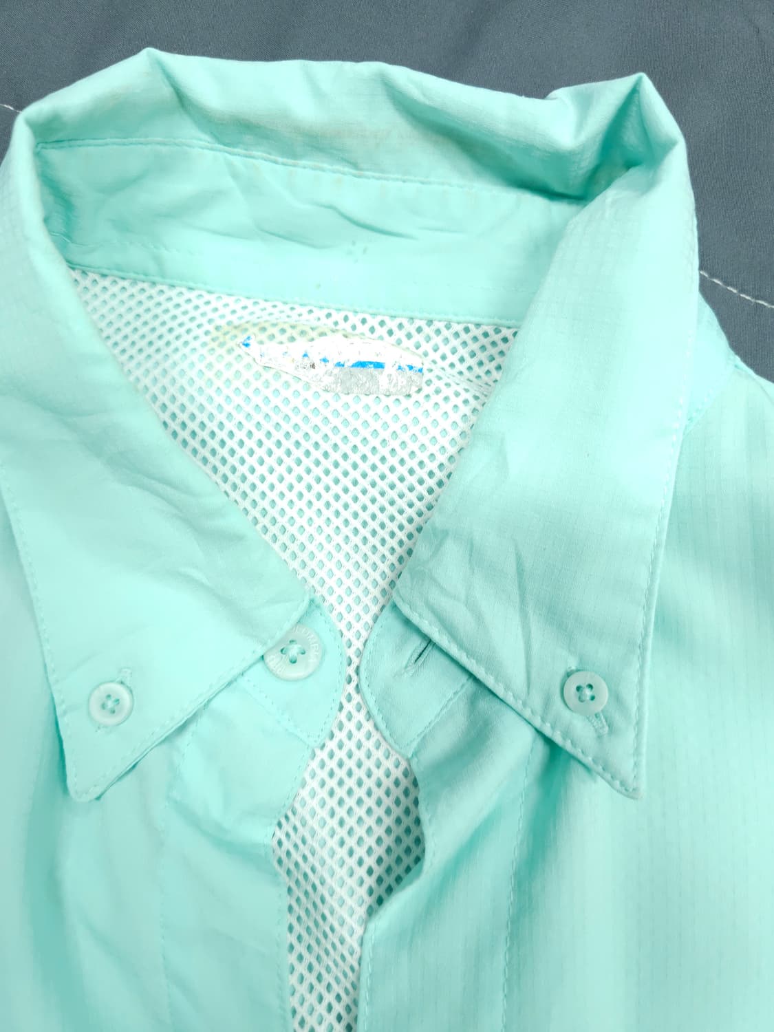 빈티지 콜롬비아 민트컬러 (얇은감)  상품이미지2