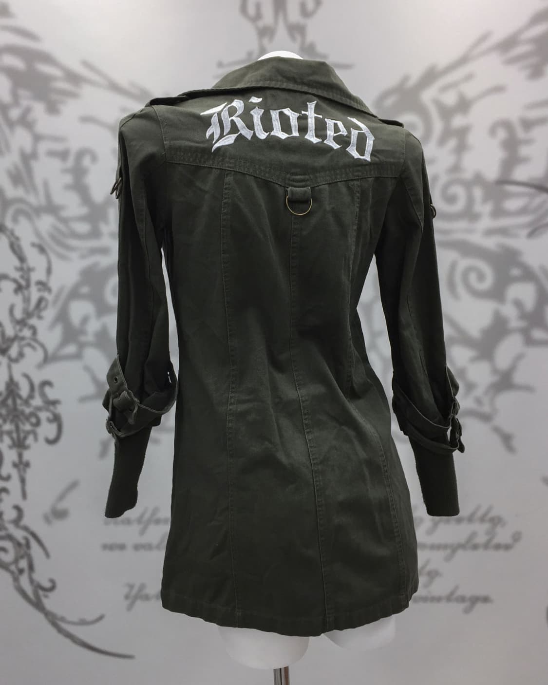 Y2K back lettering patch utility jacket 상품이미지7