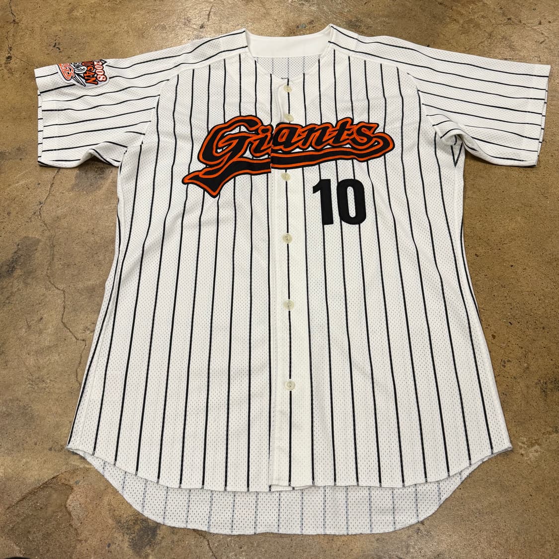 [OS] 롯데 자이언츠 야구 유니폼 화이트 스트라이프 이대호 마킹 b14 상품이미지2