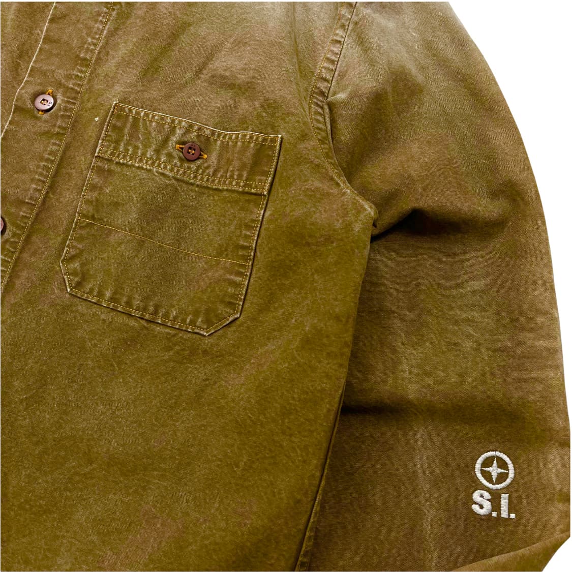 스톤아일랜드 데님 카키 자켓 상품이미지2