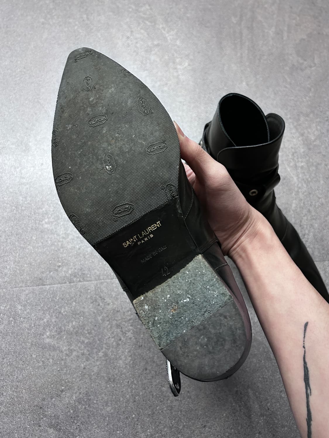 생로랑 14ss 웨스턴 버클 부츠 상품이미지8
