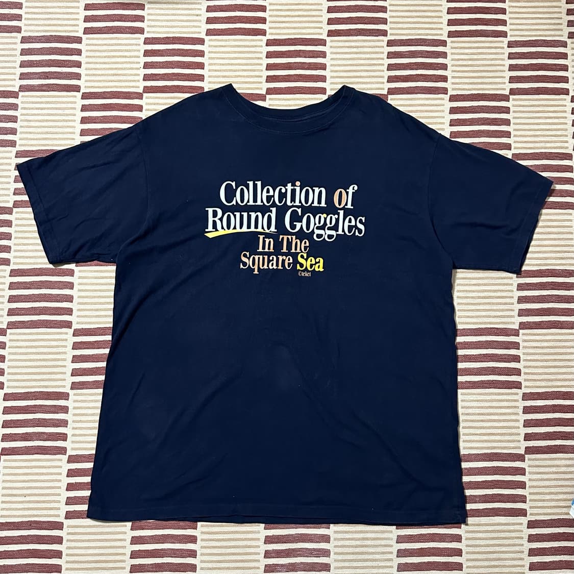 TEKET 테켓 반팔 티셔츠 네이비 SIZE L 상품이미지3